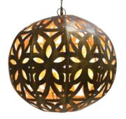Four Light Cut-Out Sphere Chandelier