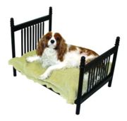 Black Slat Iron Pet Bed